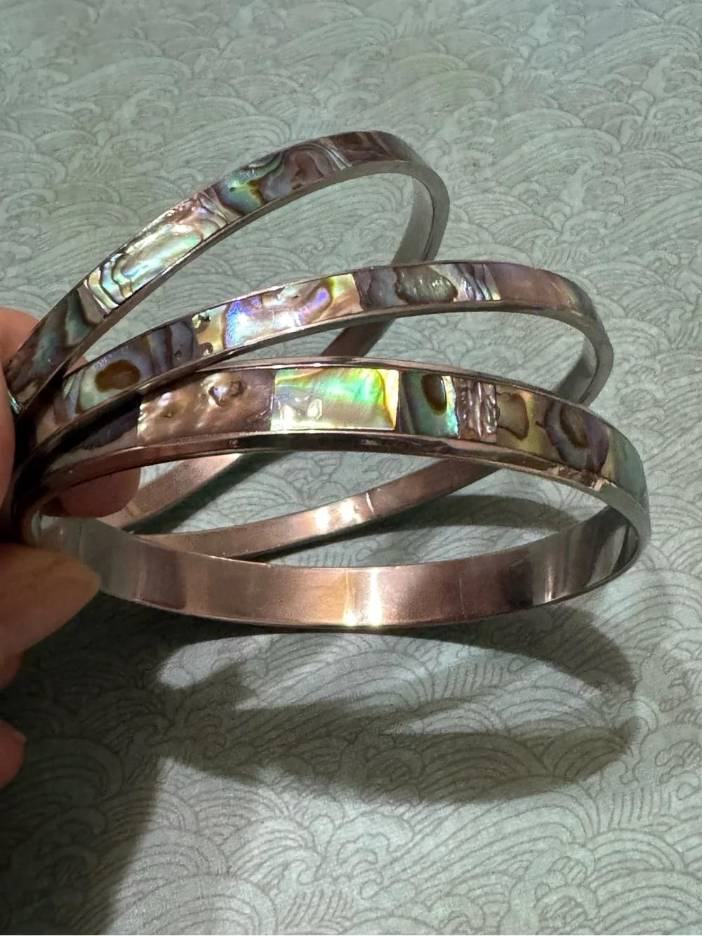 ABALONE BANGLE BRACELETS